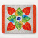 Whimsy Hearts Quilt - Block #1 mousepads