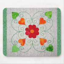 Whimsy Hearts Quilt - Block #2 mousepads
