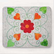 Whimsy Hearts Quilt - Block #2 mousepads