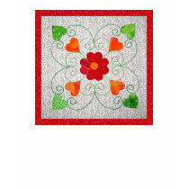 Whimsy Hearts Quilt - Block #2 t-shirts by WhimsyQuilts Whimsy Hearts Quilt - Block #2 t-shirts