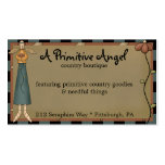 Whimsy Primitive Angel Country Business Card business cards
