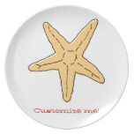 WhimsyMonger Starfish customizable plate