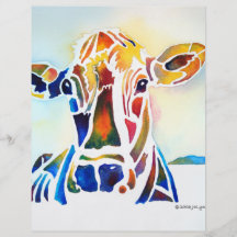 Whimzical Cow Flyer Design