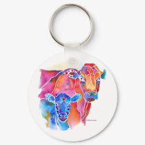 Whimzical Cow keychains