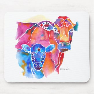 Whimzical Cow mousepad