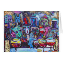 Whine Bar -36x48 acrylic on canvas Card