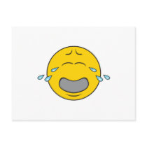 Whining Crying Smiley Face Postcard