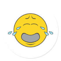 Whining Crying Smiley Face stickers