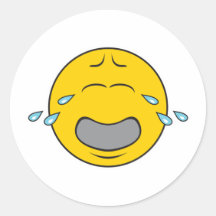 Whining Crying Smiley Face Stickers