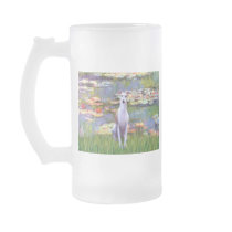 Whippet (brown-white) - Lilies 2 Coffee Mug