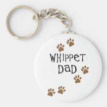 Whippet Dad for Whippet Dog Dads Keychain