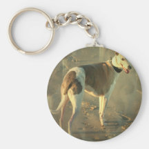 Whippet Dog Keychain