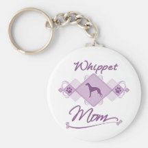 Whippet Mom Key Chain