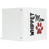Whippet Mom Paw Print 2 3 Ring Binder
