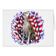 Whippet Patriot Card