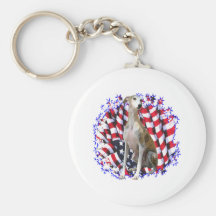 Whippet Patriot Key Chain