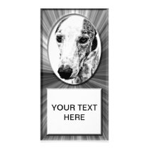 WHIPPET CUSTOM PHOTO CARD