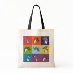 Whippet Pop Art Montage Shopping bag