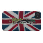 Whippet running on Union Jack Case-Mate iPhone 4 Cases