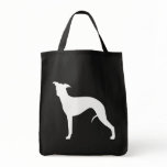 Whippet Silhouette Canvas Bag