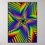 whirling rainbow pentacle 3 poster