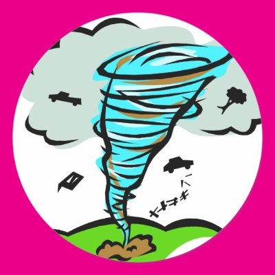 Whirling Torndao Round Stickers Zazzle_sticker