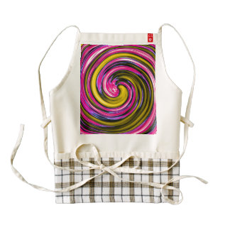 Whirlpool de la pintura delantal zazzle HEART