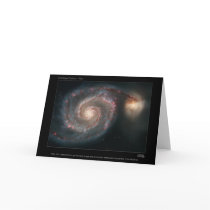 WhirlpoolGalaxy-M51-2005-12a Greeting Card