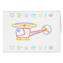 Whirly-Curly Helicopter Card