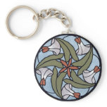 Whirly Twirly Decorative Floral Key Chain