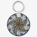 Whirly Twirly Decorative Floral Key Chain keychains