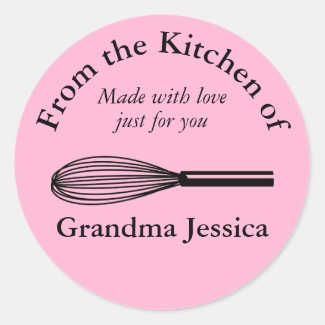 Whisk Personalized Baking Stickers From Kitchen of