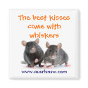 Whisker Kisses (rat) magnets