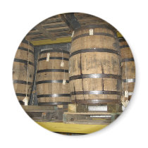 Whiskey Barrels Fridge Magnet