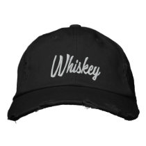 Whiskey Embroidered Hat