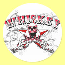 Whiskey Girls Skulls Sticker stickers