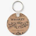 Whiskey makes me frisky keychains