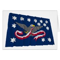 Whiskey Rebellion Waving Flag Card