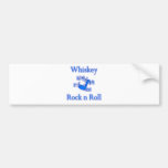 Whiskey Rock n Roll Bumper Sticker