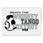 Whiskey Tango Foxtrot - Aviation Humor cards
