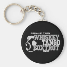 Whiskey Tango Foxtrot - Aviation Humor Keychain