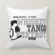 Whiskey Tango Foxtrot - Aviation Humor Pillow