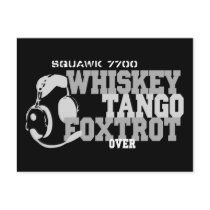 Whiskey Tango Foxtrot - Aviation Humor Post Cards