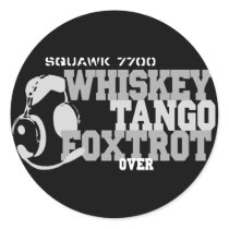 Whiskey Tango Foxtrot - Aviation Humor Sticker