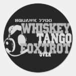 Whiskey Tango Foxtrot - Aviation Humor Sticker