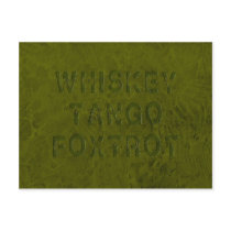 Whiskey Tango Foxtrot Postcard