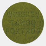 Whiskey Tango Foxtrot Sticker