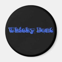 Whisky Bent round magnet