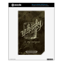 Whisky is my religion! decal for NOOK color