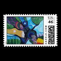 Whisper to Tree by Gregory Gallo stamps
